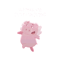 Flying Pig Whatever Sticker by PositivelyPigasus