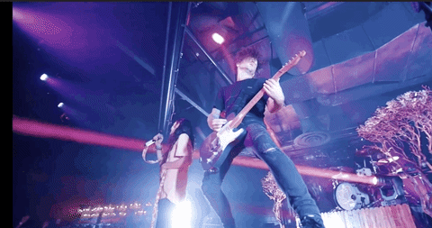 concert guitar GIF by Mayday Parade