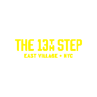 The 13Th Step East Village Nyc Sticker by Eat Drink and Be Merry