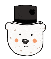 Polar Bear Magic Sticker by Rhiannon Kate
