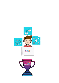 Pink Crypto Sticker by DFINITY