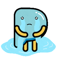 Sad Oh No Sticker by Partipost