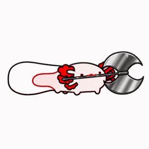 PondHQ silly battle weapon axolotl GIF