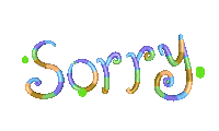 Sorry Typography Sticker by Omer Studios