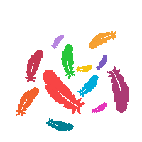 marlon_gzman love kawaii rainbow color Sticker