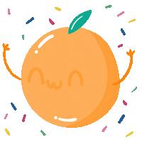 marlon_gzman kawaii color orange fruit Sticker