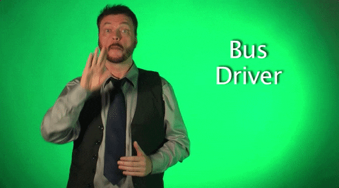 bus driver GIF by Sign with Robert
