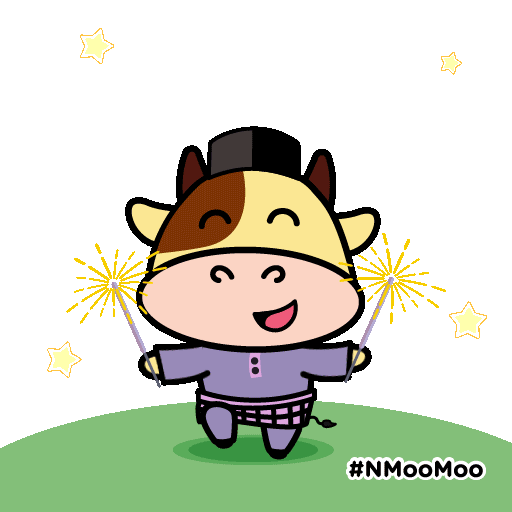 Happy Fireworks Sticker by NMooMoo