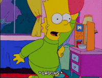 running away bart simpson GIF