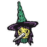 Halloween Witch Sticker by Emo Nite