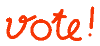 Election Day Vote Sticker by Bodil Jane