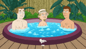 chilling hot tub GIF