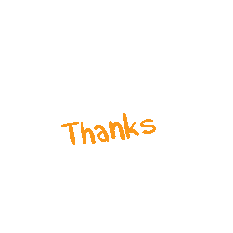 Thanks Thank You Sticker by Tania S.