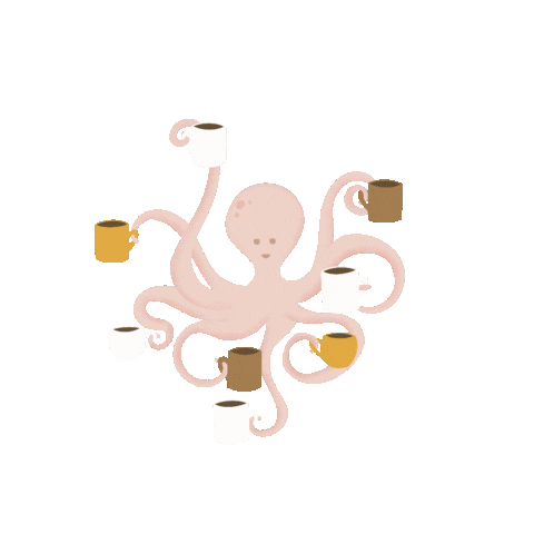 illuswetor giphyupload coffee cafe latte Sticker