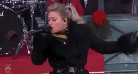 Kelly Clarkson GIF by The 96th Macy’s Thanksgiving Day Parade