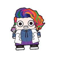 happy hair Sticker by Miniminou