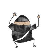 Happy Dancing Ninja Sticker by HITRECORD