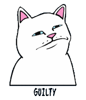 RIPNDIP_CAT alien skate disgusted guilty Sticker