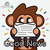 Good News Success GIF by Chimpers