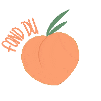 Fruit Peach Sticker by grousseta