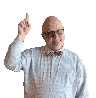 Look Point Up Sticker by Jim Shaffer and Associates