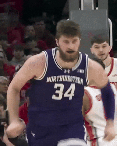 College Basketball Wildcats GIF by Northwestern Athletics