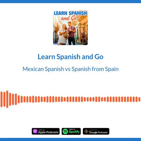 SpanishandGo giphygifmaker podcast learnspanish spanish and go GIF