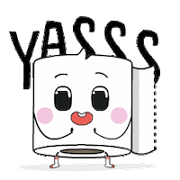 Toilet Paper Love Sticker by Paper Poo