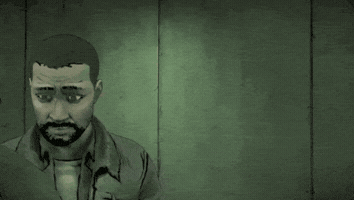 Shocked The Walking Dead Game GIF