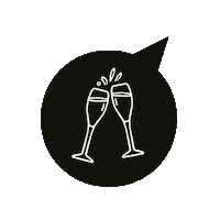 communicaziunch drink drunk champagne bubble Sticker