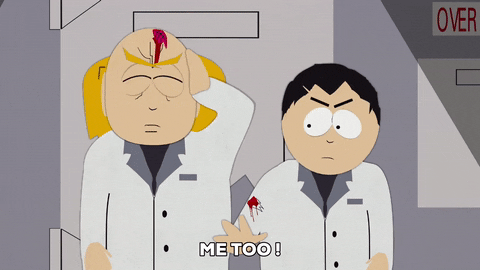 exclaiming rubbing GIF by South Park 