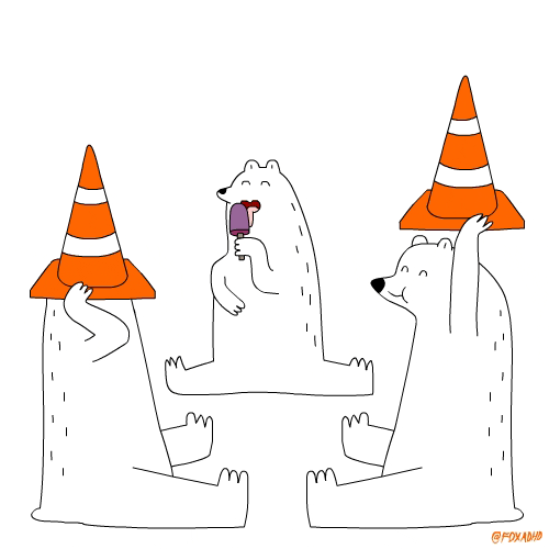 polar bears party GIF by Animation Domination High-Def