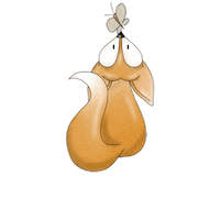 Ainigal fox jump fall autumn Sticker