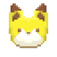 Pixel Fox Sticker