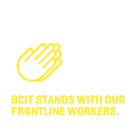 BCIT covid bcit frontlineworkers frontlineheroes Sticker