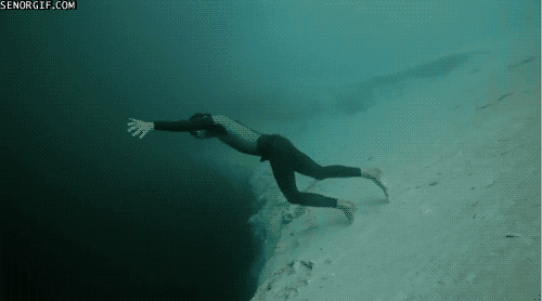 abyss swimming GIF by Cheezburger
