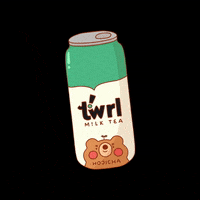 TWRLmilktea drink tea drinks boba GIF