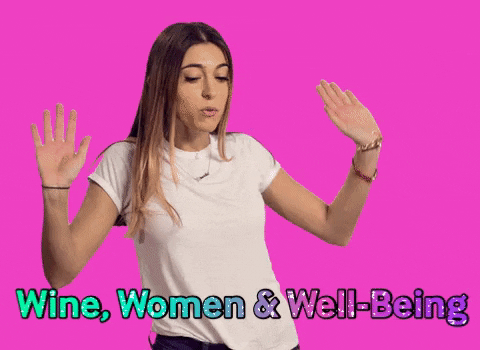 winewomenwellbeing giphygifmaker fun party women GIF