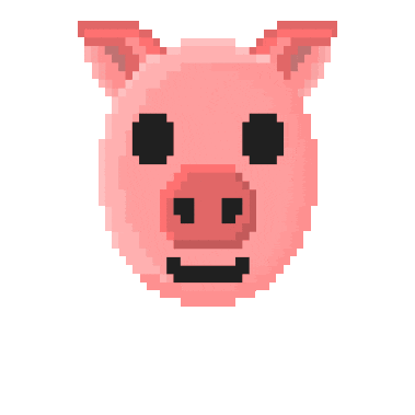 Porky Pig Smile Sticker by R74n