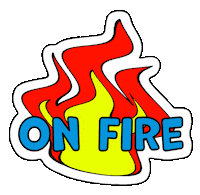 Fire Burning Sticker by Interschutz – Safeguarding tomorrow.