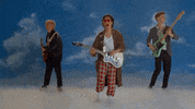 lastdinosaurs guitar in the clouds in the sky last dinosaurs GIF