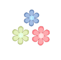 ShopDanaScott happy pink blue green Sticker