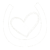 White Heart Horse Sticker by Saddle and Sage