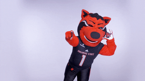 Red Wolves Hype GIF by Arkansas State University