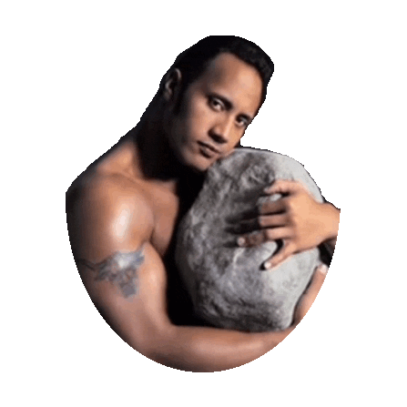 the rock STICKER by imoji