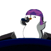 Hip Hop Mic Drop Sticker by Pudgy Penguins