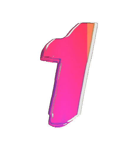 Glitch Numbers Sticker by #BASILIO