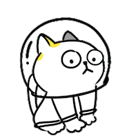 White Cat Ok Sticker by CR8 Consultancy