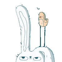 neletrompeter happy cute illustration animal Sticker