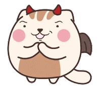 eyedbear0319 cat lovely dango eyedbear Sticker